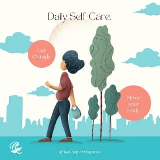 Daily Self-Care Practice 3: Get Outside, move your body, and enjoy the sunshine.⁠
⁠
Spending time outside is an effortless way to practice self-care daily. Research shows that being outdoors surrounded by nature significantly reduces activity in the parts of the brain that are responsible for repetitive and negative thoughts.⁠
⁠
What are your favorite things to do outside?⁠
.⁠
.⁠
.⁠
.⁠
#FaithAndFamily #FaithAndMentalHealth #MentalHealthAwareness #Depression #Anxiety #ChristianMentalHealth #HealingJourney #HopeForNewBeginnings #ThereIsAlwaysHope #MentalEmotionalSpiritualWellness #MentalHealthMatters #LifeWithPurpose #IdentityInChrist #DreamCreateInspire #ReeCreationMinistries #ChristianLiving #ChristianEncouragement #ChristianInspiration #FaithJourney #FaithInspired  #FaithWriters